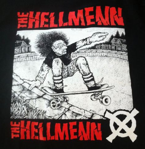HELLMENN - Mongo Design T-SHIRT (Black w/ Red Lettering)